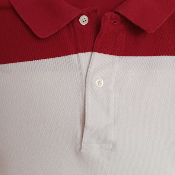 Men's Nautica Red, White, Blue Classic 100% Cotton Polo Size XXL - Picture 6 of 8